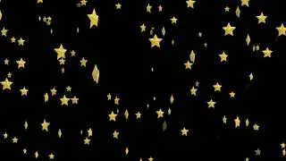 4k Yellow Stars Overlay For Video Edits. Free Video Overlay. Video Star Overlay