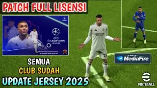 UPDATE PATCH UCL TERBARU 😱 Cara Pasang Patch eFootball 2024 Mobile Full Lisensi