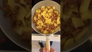 Жаренная картошка с лисичками #shorts