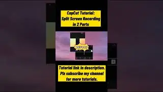 How to Split Screen Recording in 2 Parts 