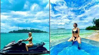 Pesona Nikita Mirzani Saat Weekend Di Kepulauan seribu 😍😍