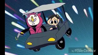 Driving in a go cart (animation)
