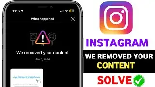 We Removed Your Content | Post Content Has Been Removed | Your Content Has Removed | Solved 2024