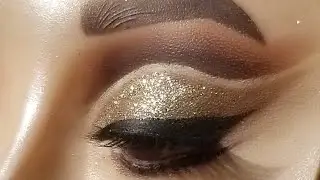 Arabic Full Cutcrease Eyemakeup/ Easy Eyemakeup/ Glitter Makeup foe BEGINNERS ERUMS STYLE CORNER