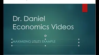 Dr. D. Utility Optimization