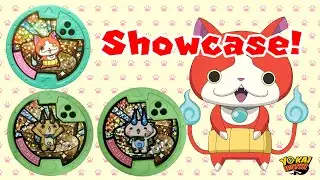 Yo-kai Watch Medal Showcase! - Jibanyan S, Komasan S, and Komajiro S | Hasbro European Promo Medals!