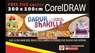 FREE FILE VECTOR | Banner Kue | #coreldraw #filegratis #freefile #vector