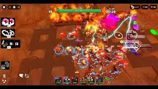 Roblox TDS - Hexscape Event Night 3 - hard - Corrupted Titus boss round Part 1