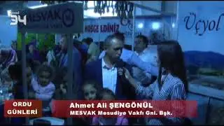 Vakıf Başkanımız Ahmet Ali Şengönül 8.Ordu Tanıtım Günlerinde Kanal 34 Mikrofonlarına Konuştu,