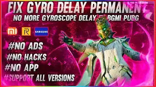 FIX GYRO DELAY IN BGMI 💯 || PUBG MOBILE || HOW TO FIX GYROSCOPE DELAY IN GAMING