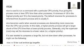 UNIX Nice nohup