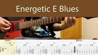 Energetic E Blues Guitar Backing Track