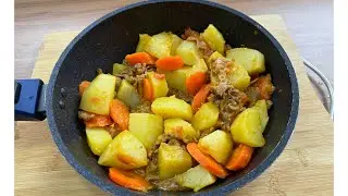 A melhor carne com batatas e cenoura que você ja comeu