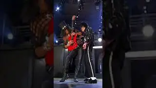Michael Jackson with Slash Live 'BEAT IT'