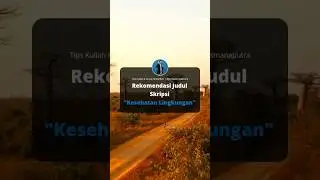 Judul Skripsi Kesehatan Lingkungan 