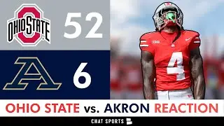 REACTION: Ohio State DOMINATES vs. Akron, Jeremiah Smith Is A STUD, Will Howard 1st Start