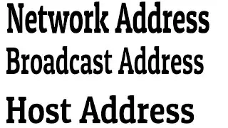 How to find Network Address Broadcast Address and Host Address in CCNA