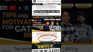 Tips and motivation for Gate 2022 | Best teacher's for Gate CSE