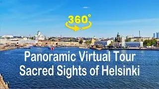 Helsinki's Downtown Churches: A Panoramic Tour. May 2024.8K 360°VR video.(Subtitles) #insta360x4