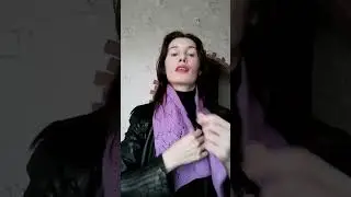 Маленький ажурный шарфик на скорую руку