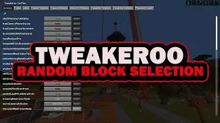 Minecraft Random Block Placement Tweakeroo Mod