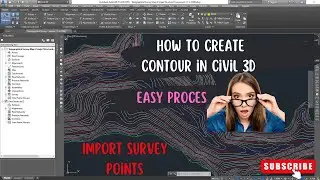 How to Create Contour in Civil 3D || Contour Smoothing in Civil 3D