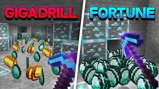 Fortune 1000 vs Efficiency 1000 in Minecraft UHC..