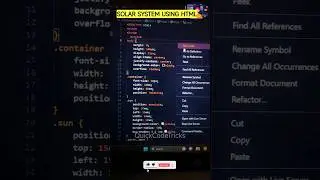Solar system using HTML || Amazing design #shorts #html