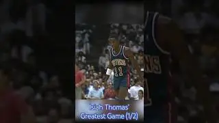 The greatest game of Isiah Thomas’ career (part 1/2) #nba #basketball #shorts