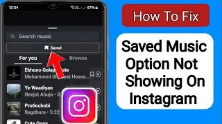 How To Fix Instagram Story Saved Audio Music Option Not Showing | Music Missing on Insta Story..