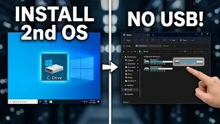how to install second operating system without usb drive