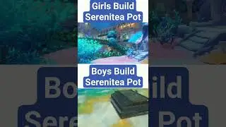 Girls vs Boys Build Serenitea Pot