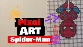 Pixel art Spider-Man/Drawing Spider-Man