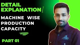 Machine  Capacity Planning | production plan in excel part -01#production #productivity#machine