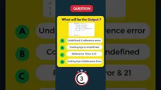 JavaScript Interview Questions #30 | JS MCQ's - 01 