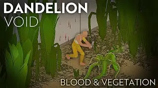 Bloody particles and rustling vegetation