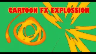 Explosion effect 2D animation cartoon fx 4K video green screen