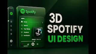 Flutter Glassmorphism Spotify UI | Beautiful Animated Sidebar 🔥