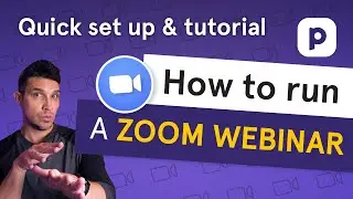How to run a Zoom webinar (Quick set up and tutorial)