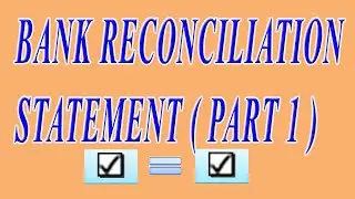 BANK RECONCILIATION STATEMENT IN URDU  HINDI LANGUAGE PART 1