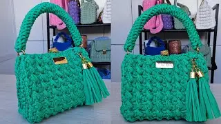 Jeito Fácil Rápida e Econômica De Fazer Uma Bolsa De Crochê