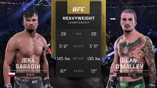 Jeka Saragih vs Sean O'Malley Full Fight UFC5