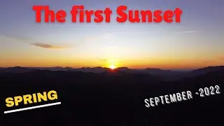 The first Spring sunset of 2022