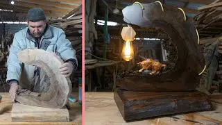 Wooden Lamp - Beef Lamp