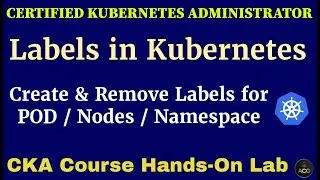 CKA Hands-On Lab-5: Labels & Selectors in Kubernetes | How to use Labels in Kubernetes