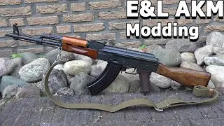 E&L AKM Airsoft with original Russian Izhmash Wood *Modding*