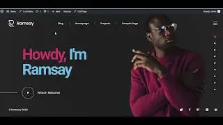 How to import demo Ramsay - Personal CV/Resume WordPress Theme