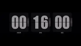 Alarm clock 16 minutes timer | Countdown ⏰
