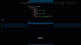 Match Statement with Sequence Patterns  | #pythontricks
