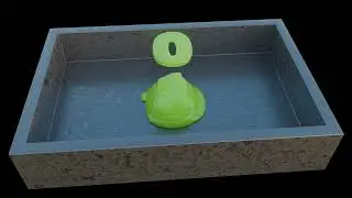 10 second countdown with high viscosity slime that liquefies